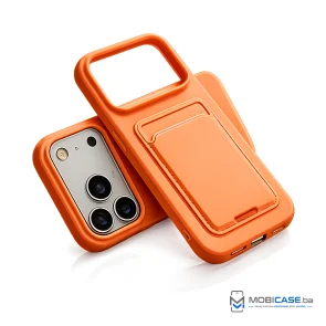 Maskica za iPhone 17 Pro sa dodatkom za kartice - Orange