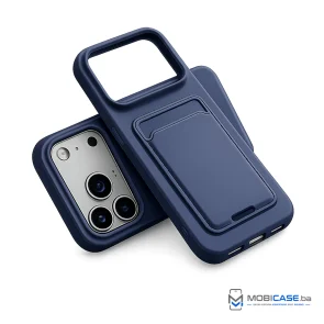 Maskica za iPhone 17 Pro sa dodatkom za kartice - plava