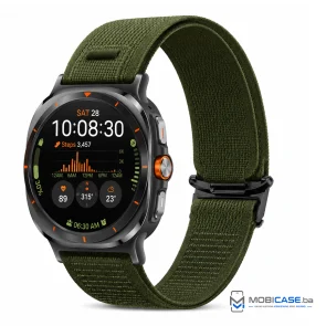 Tekstilna Loop narukvica za Samsung Galaxy Watch Ultra – Maslinasto zelena